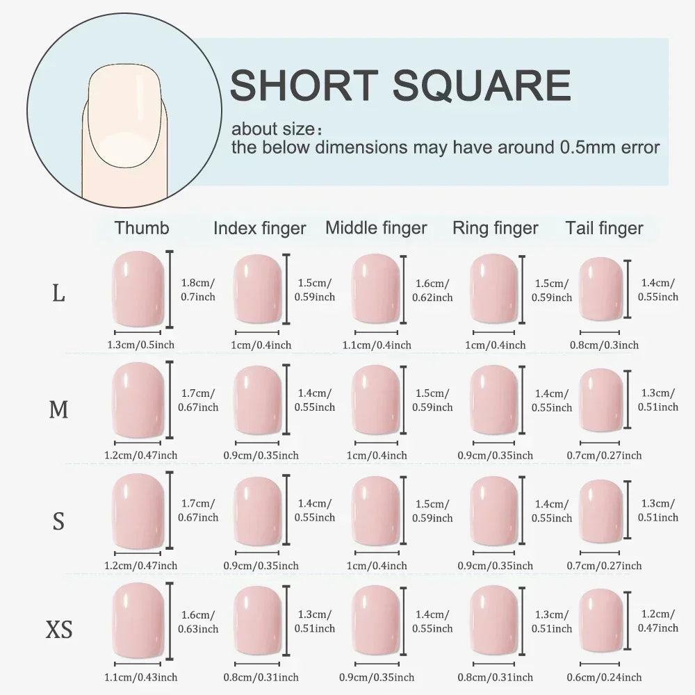 10pcs Handmade Press on Nail Ice Blue Ocean Star Ice-transparent Texture False Nail for Women&Girl Short Oval Wearable Nail