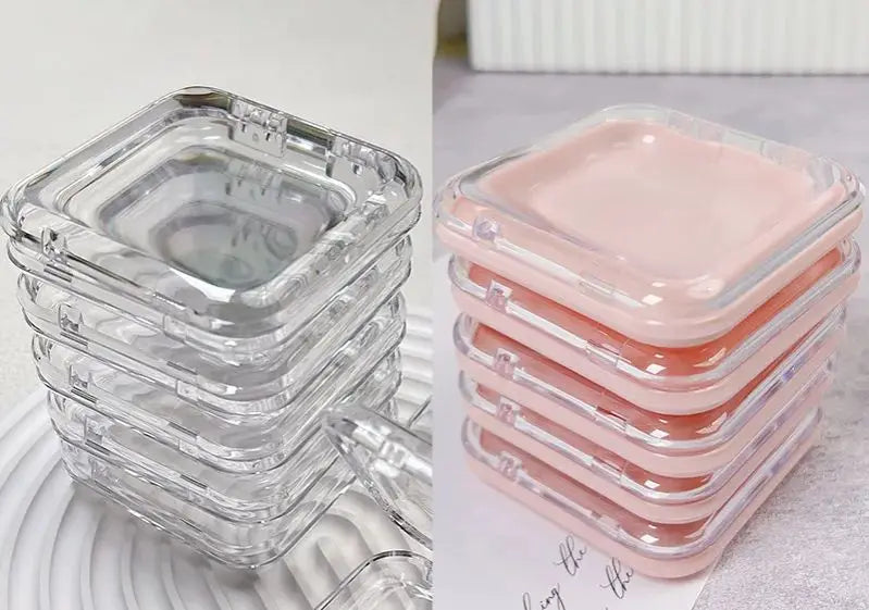Handmade Cat-eye Press on Nails Short False Nails Full Cover Stick on Nail Tips Artificial Reusable Fake Nails for Women