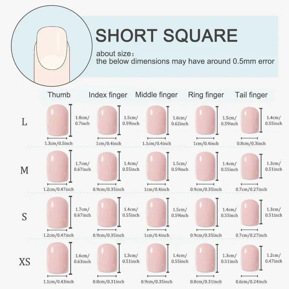 10pcs Handmade Press on Nail Ice Blue Ocean Star Ice-transparent Texture False Nail for Women&Girl Short Oval Wearable Nail