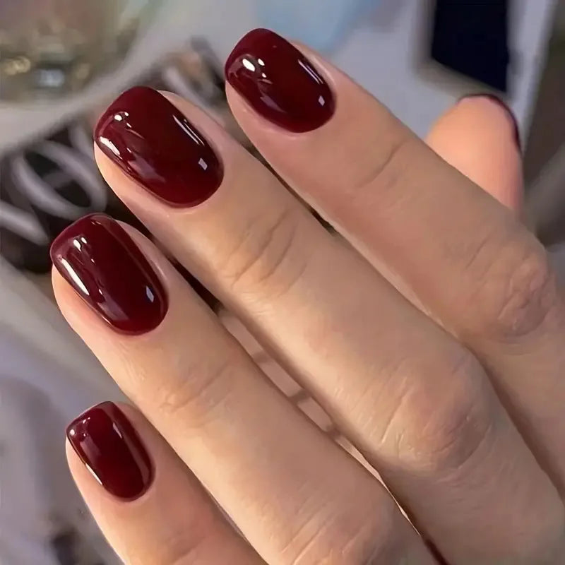 Cat Eye Press-On Nails –  Oval or Square Shape | Glossy Gradient