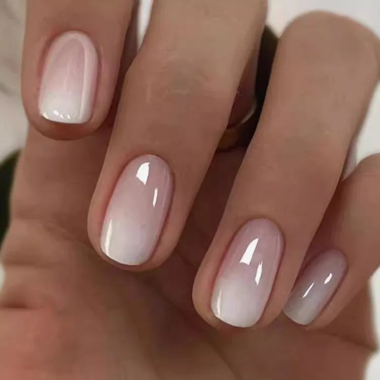 Cat Eye Press-On Nails –  Oval or Square Shape | Glossy Gradient